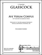 Ave Verum Corpus SATB choral sheet music cover